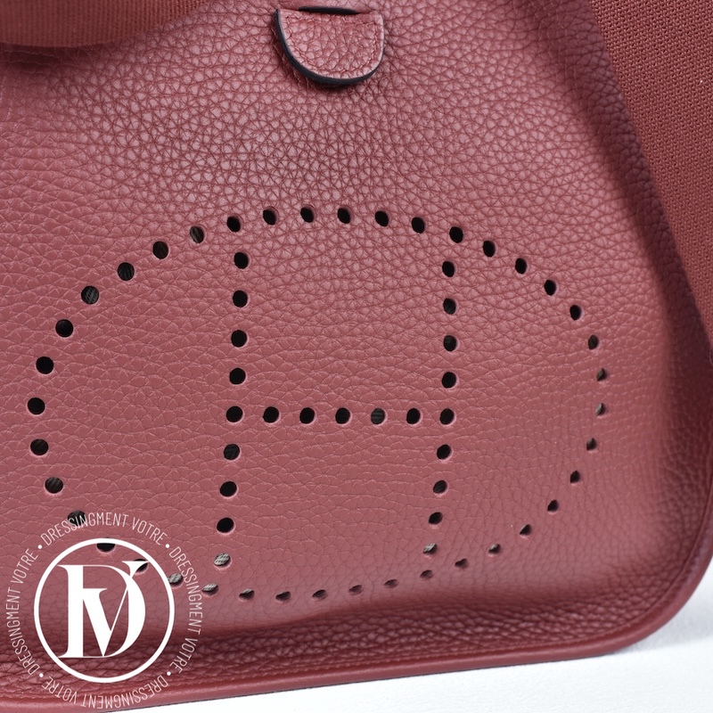 Sac Evelyne 29 taurillon clémence Rouge H – Hermès – Image 3