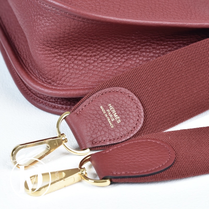 Sac Evelyne 29 taurillon clémence Rouge H – Hermès – Image 6