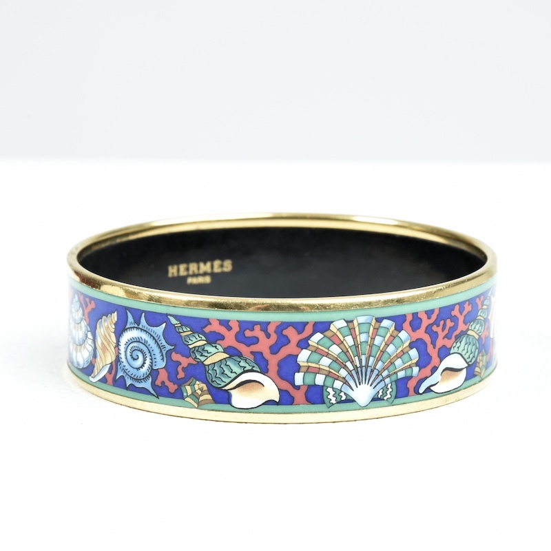 Bracelet vintage émaillé coquillages – Hermès – Image 2