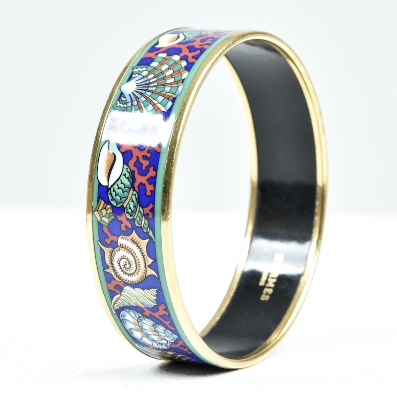 Bracelet vintage émaillé coquillages – Hermès – Image 4
