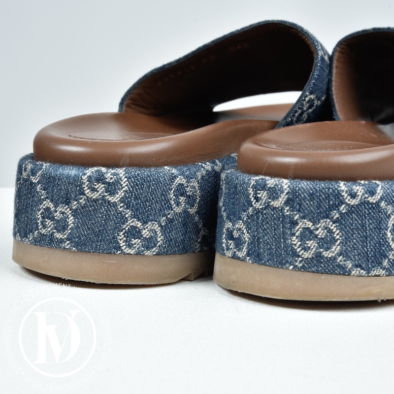 Mules Angelina GG dénim p.42 – Gucci – Image 7