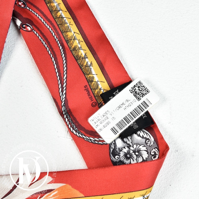 Twilly en soie “Cavalcades” – Hermès – Image 4
