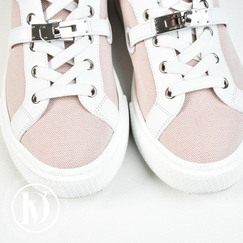 Sneakers Day en cuir et toile p.37 – Hermès – Image 3