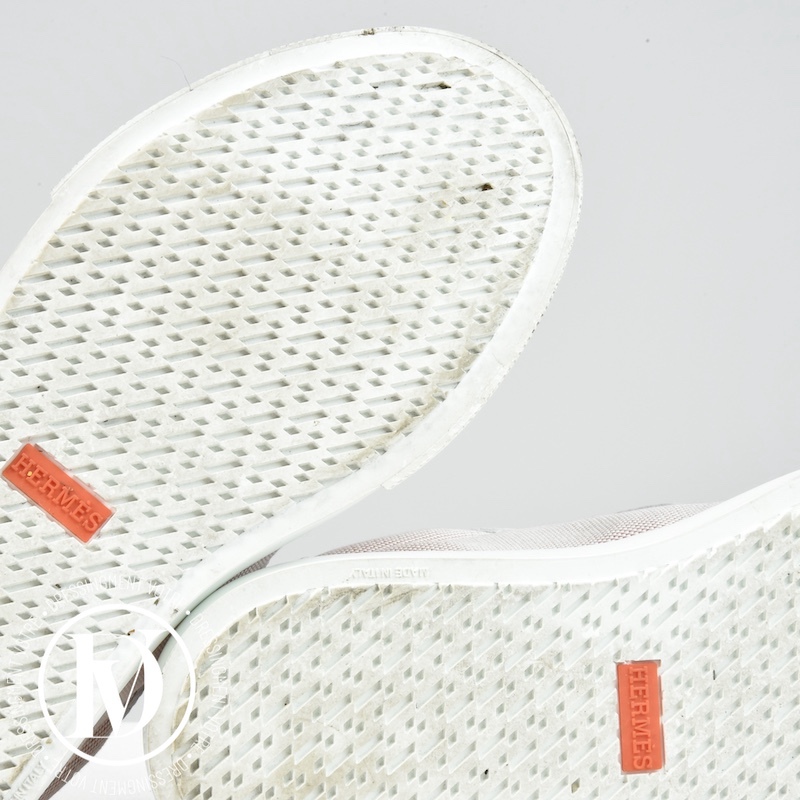 Sneakers Day en cuir et toile p.37 – Hermès – Image 5