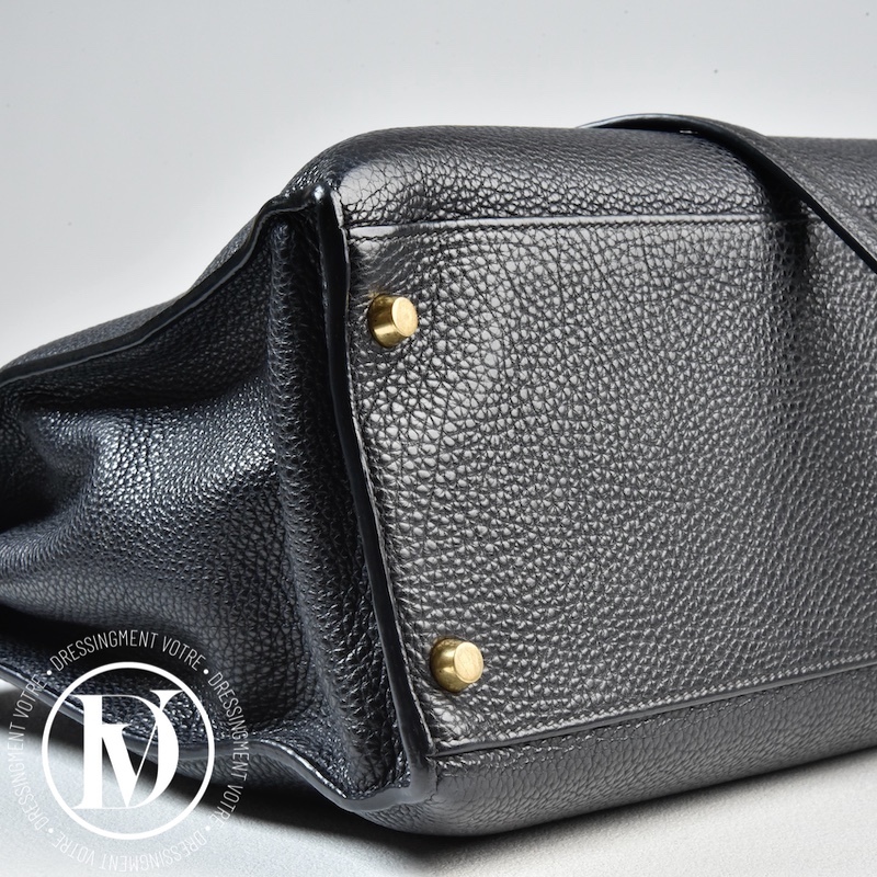 Sac Kelly 35 sellier en cuir Togo noir – Hermès – Image 7