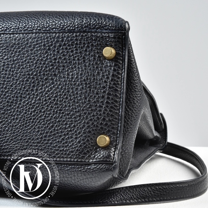 Sac Kelly 35 sellier en cuir Togo noir – Hermès – Image 8