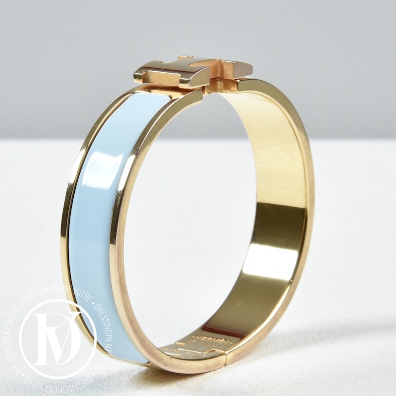 Bracelet Clic H PM Bleu Polaire – Hermès – Image 4