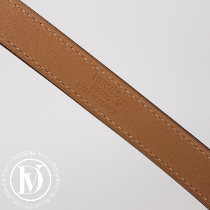Bracelet Drag double tour en cuir rouge – Hermès – Image 7
