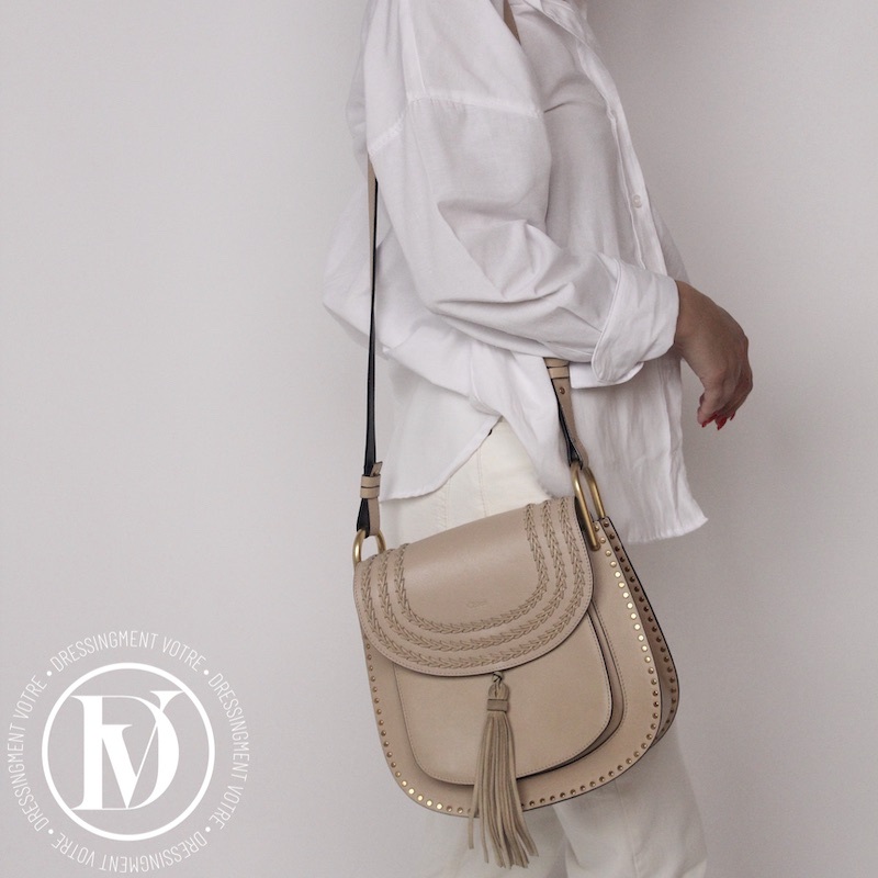 Sac Hudson Médium en cuir beige – Chloé – Image 2
